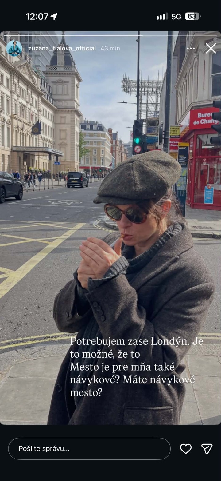 Zuzana Fialová, Londýn, slovenské herečky, cestovanie, návykové mesto - ilusračná foto